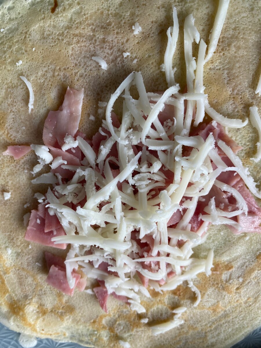 Crêpes salées au fromage