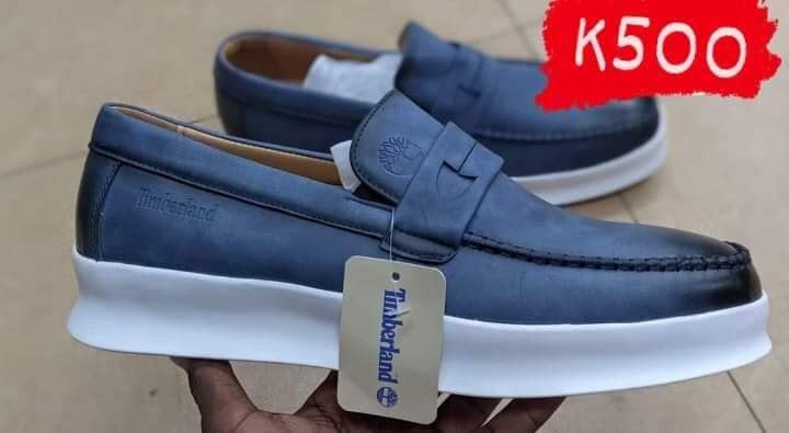 Blue loafers