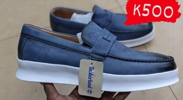 Blue loafers