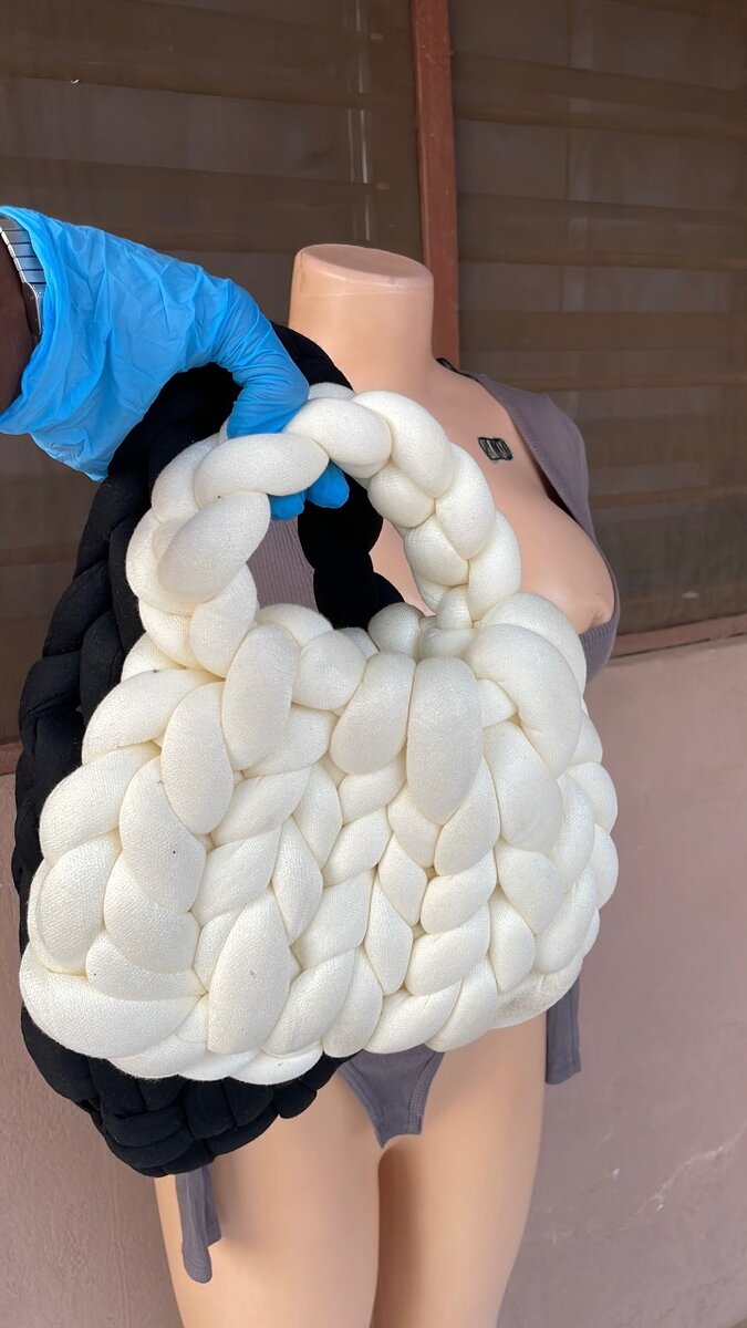 Crochet tote bag