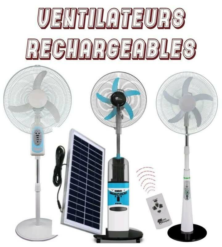 Ventilateur rechargeable 18 pouces