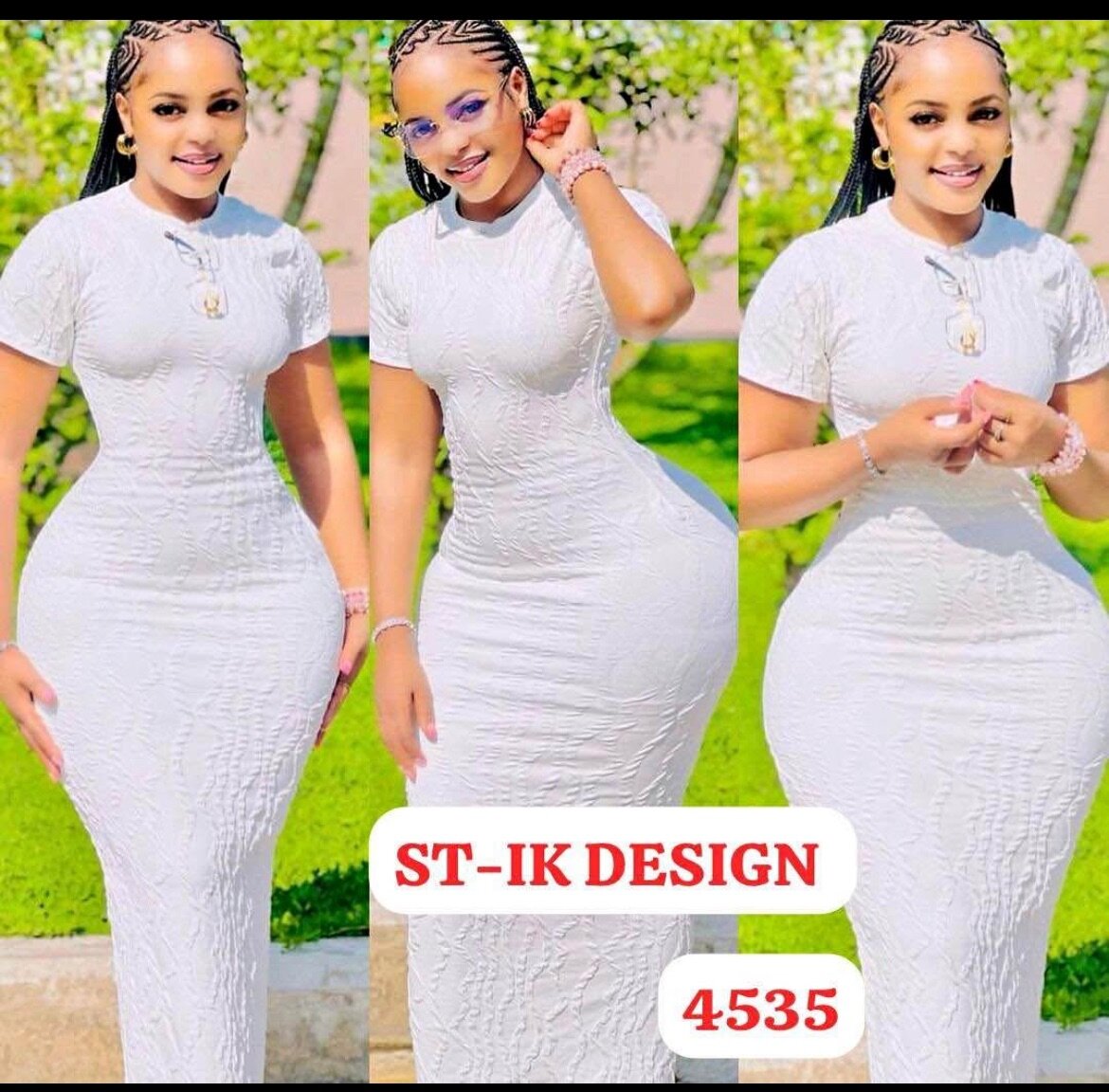 Robe blanche moulante élégante