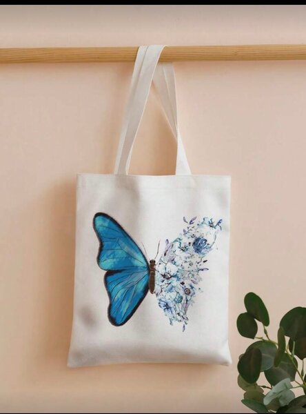 Sac cabas papillon floral