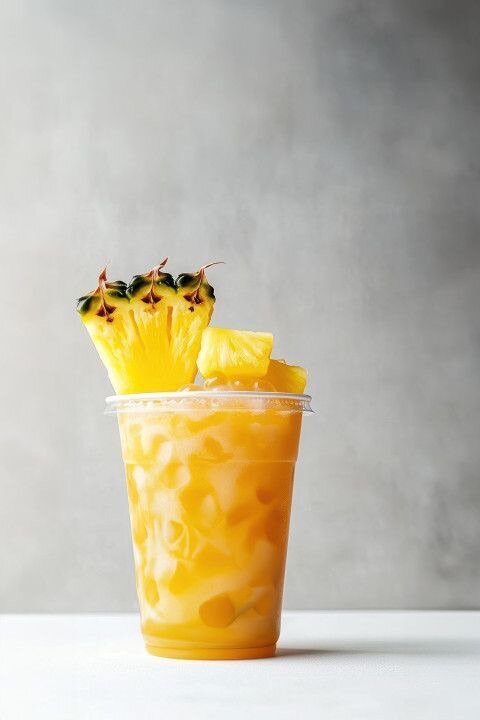 Jus d'ananas rafraîchissant