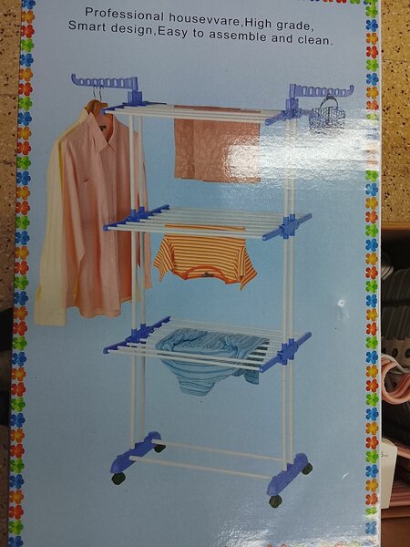 Étendoir à linge pliable 3 niveaux
