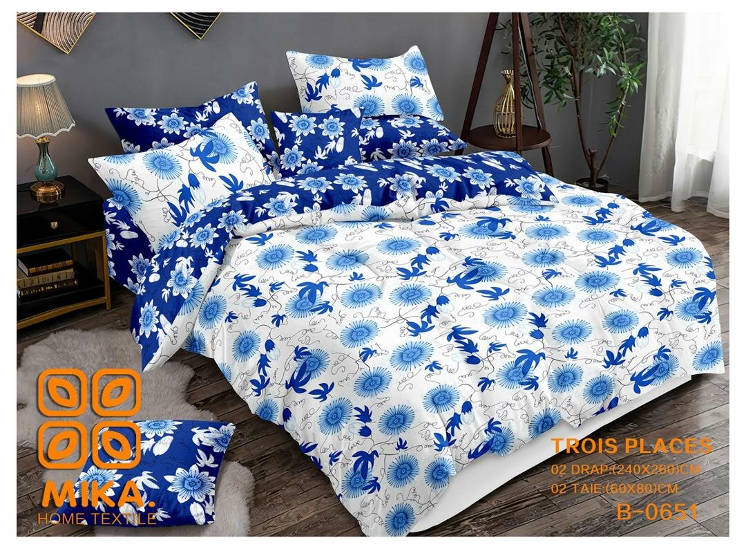 Drap de lit 3places