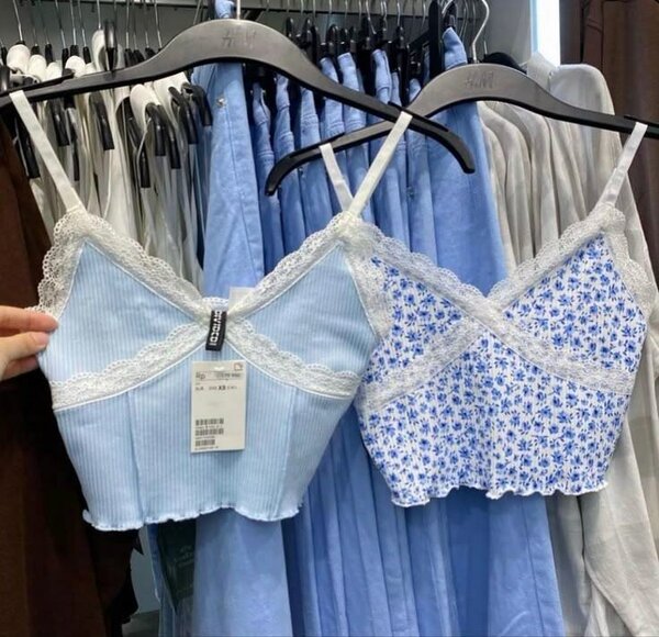 Crop top endance  bleue