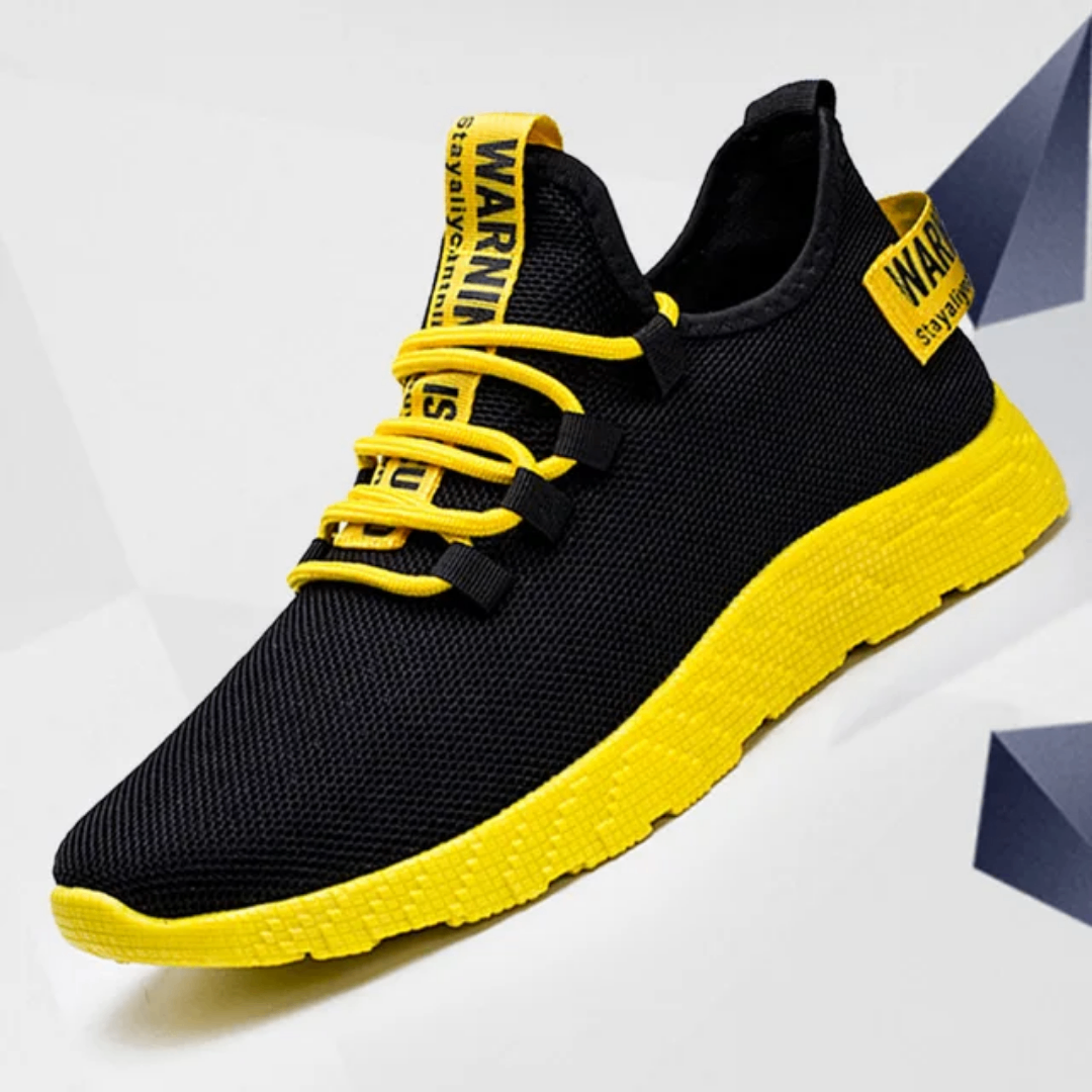 Baskets Noires et Jaunes Tendance