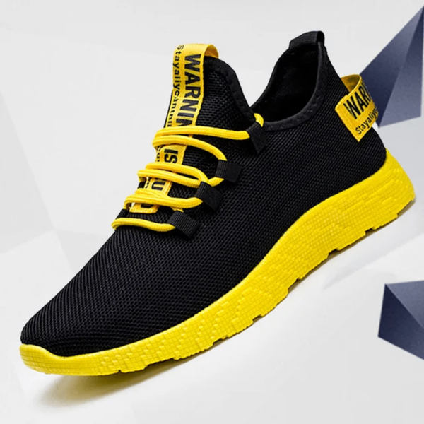 Baskets Noires et Jaunes Tendance