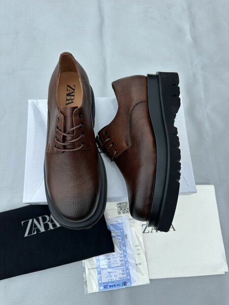 Chaussures Derby en Cuir Homme