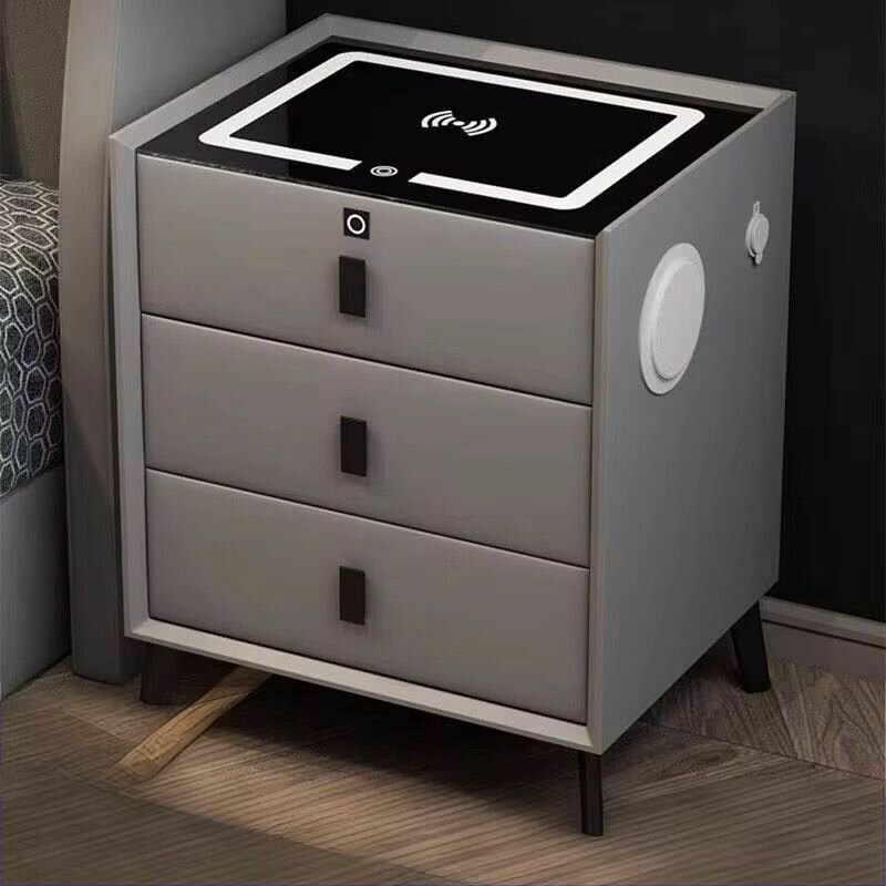 Table de Chevet Moderne avec Chargeur Intégré