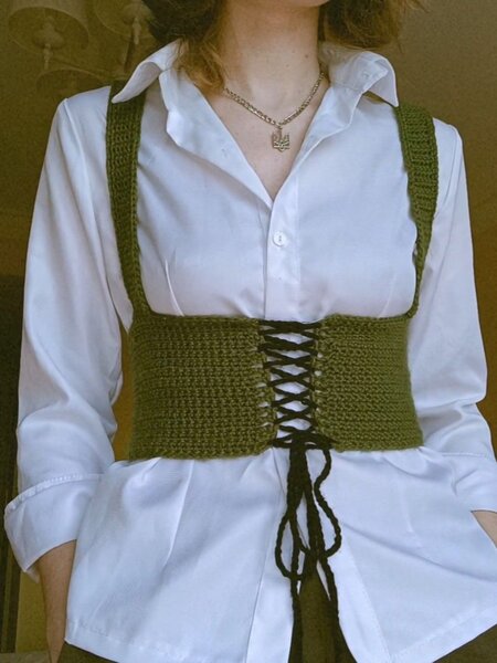 Haut Corset laine