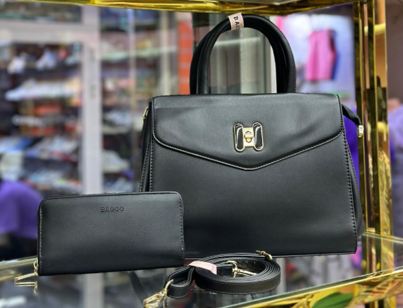 set of black bags