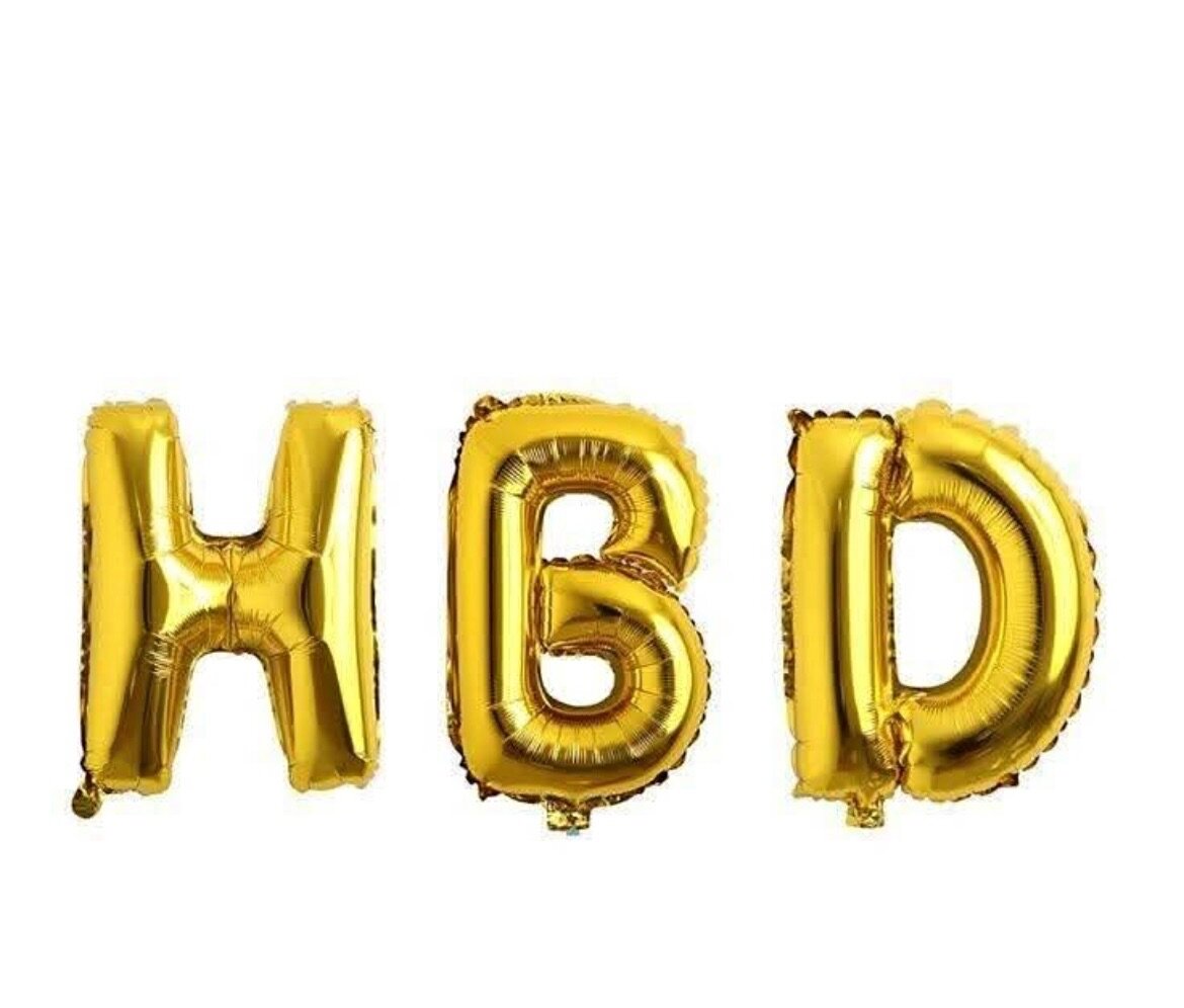 Ballons Lettres Or