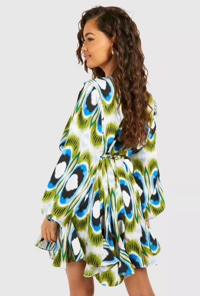 Belted smock dress