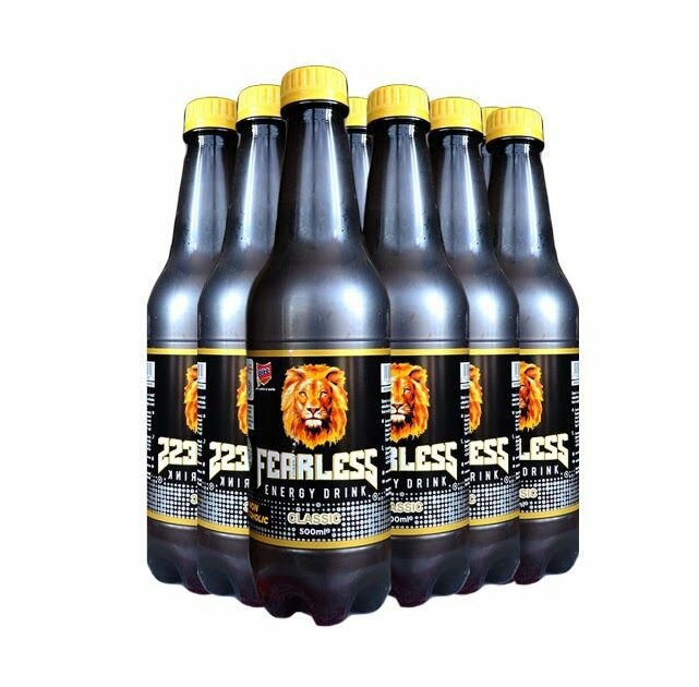 soft drinks and fearless energy drinks