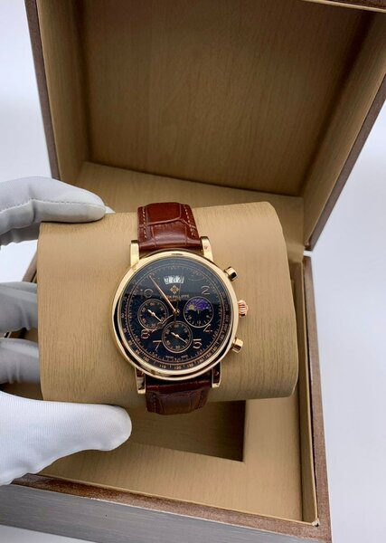 Montre homme en cuir élégant