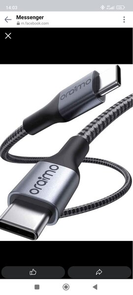 Câble USB-C Oraimo Résistant