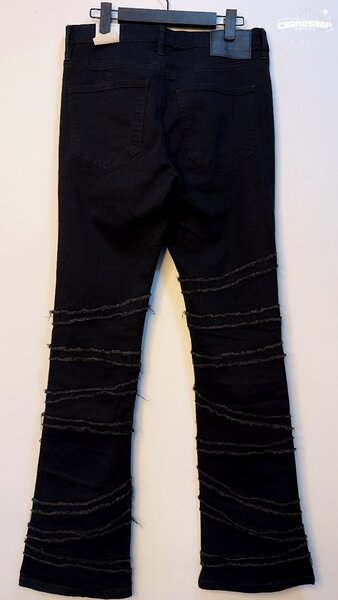 Pantalon noir à chaînes homme
