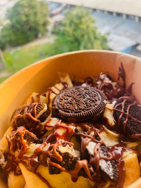 Crêpes tagliatelles  Oreo nute