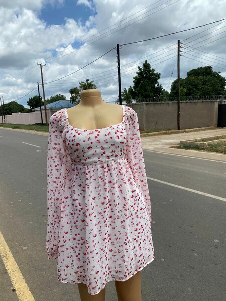 White flower dress