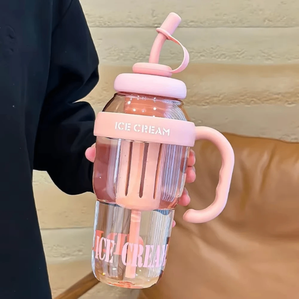 Gourde Design 880ml avec Paille