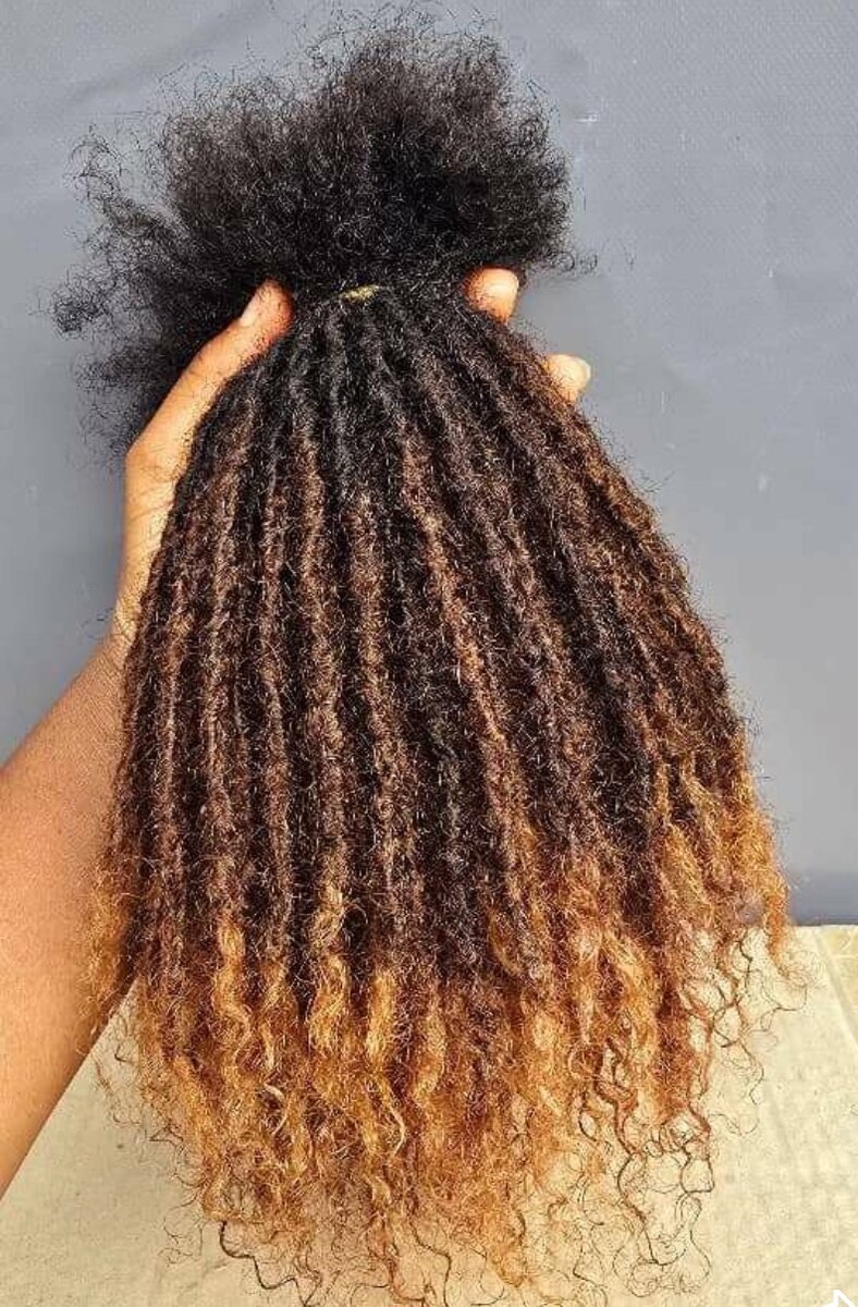 Extensions bouclés ombrés