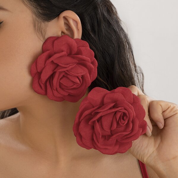 Ladies flower earrings