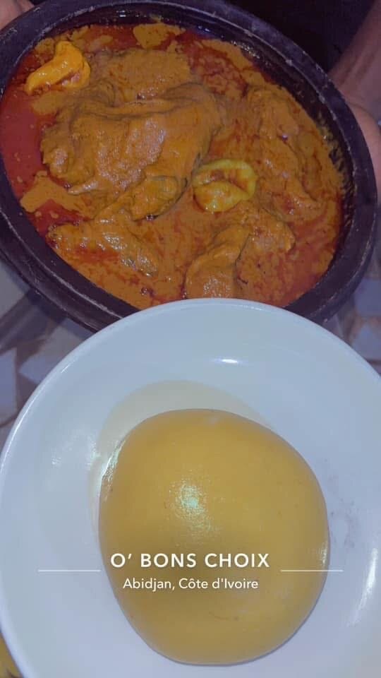 Sauce graine agouti foutou/riz