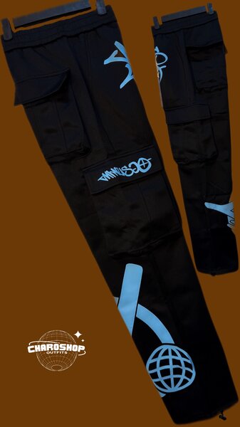 Pantalons Cargo Noirs Homme