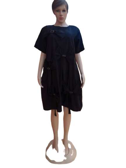 Ladies Free Gown-Black-Medium