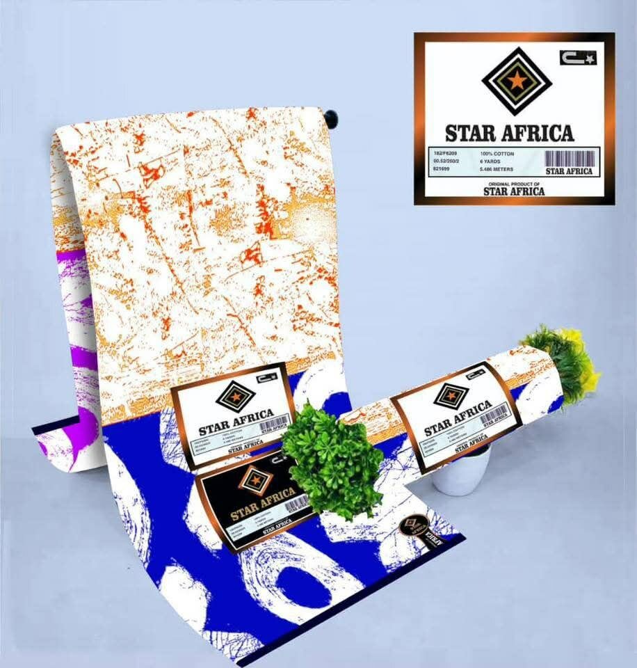 Tissu en wax Star Africa