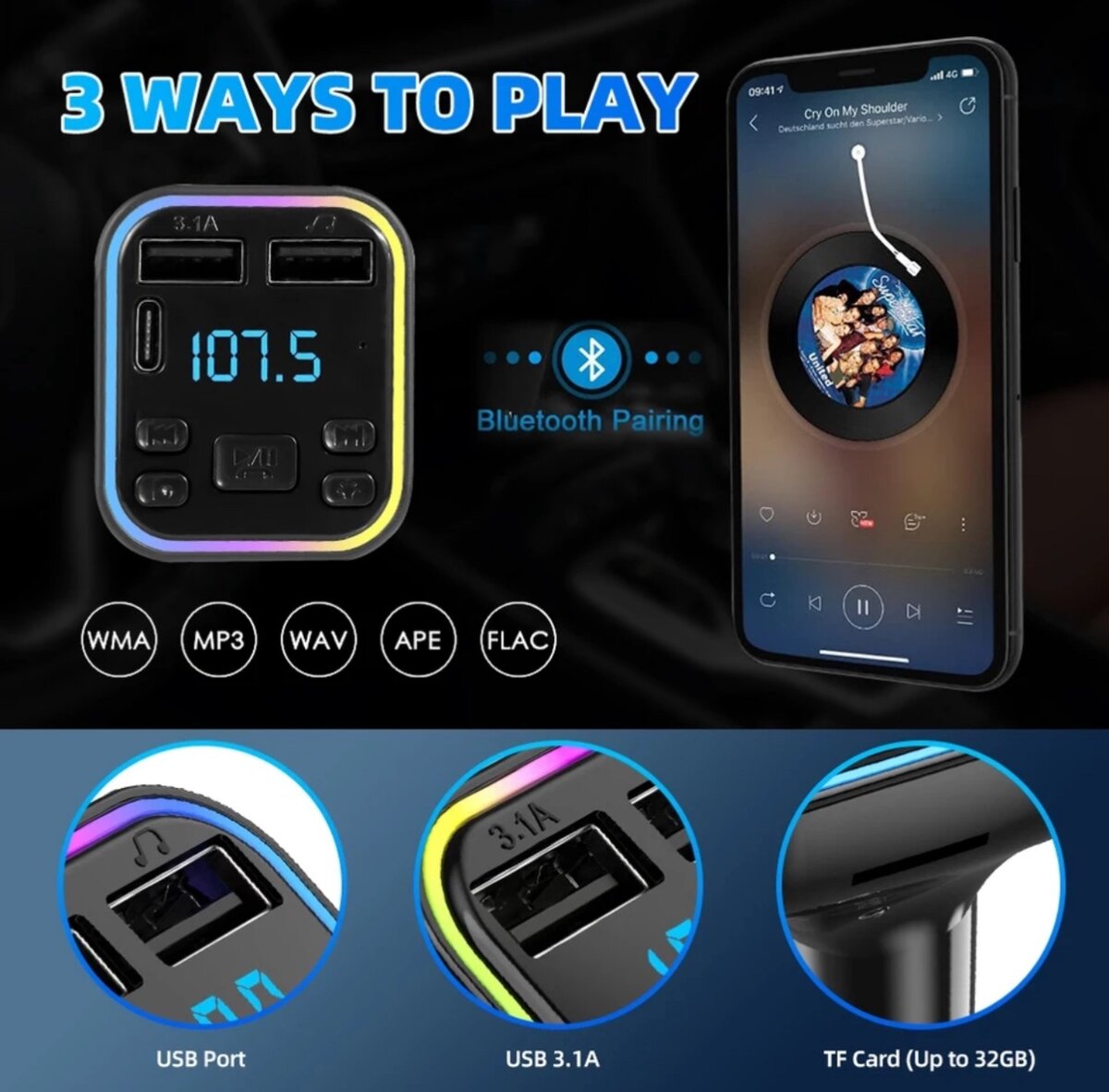 Lecteur Chargeur Voiture G38