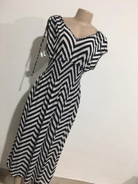 Dress blanc noir