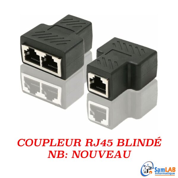 Extendeur RJ45 deux entrée une sortie