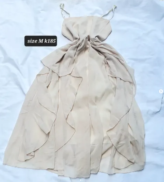 beige dress