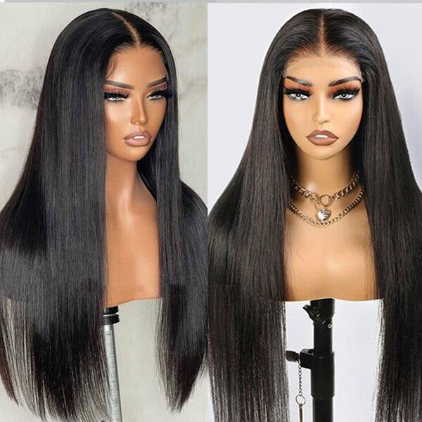 20" 4×4 machine closure wig