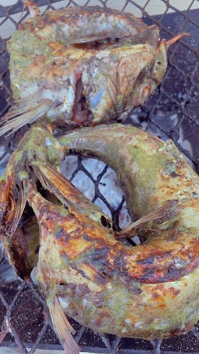 Poisson fumée et attiéké