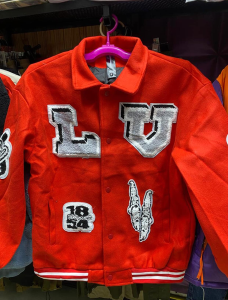 Baseball jacket red