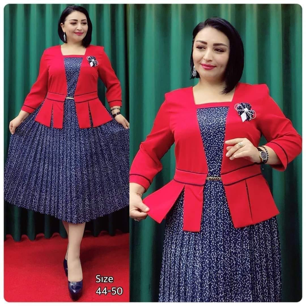 Robe bleu rouge