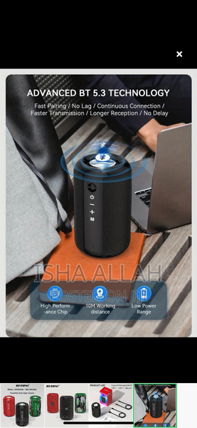 Portable Bluetooth speaker good bass