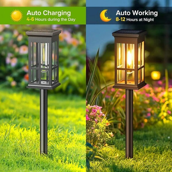 Lot de 8 lampes solaires d'extérieur pour allée