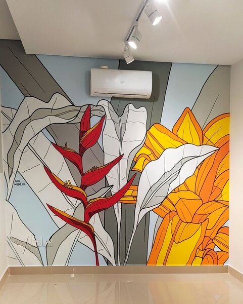 Fresques murales végétales