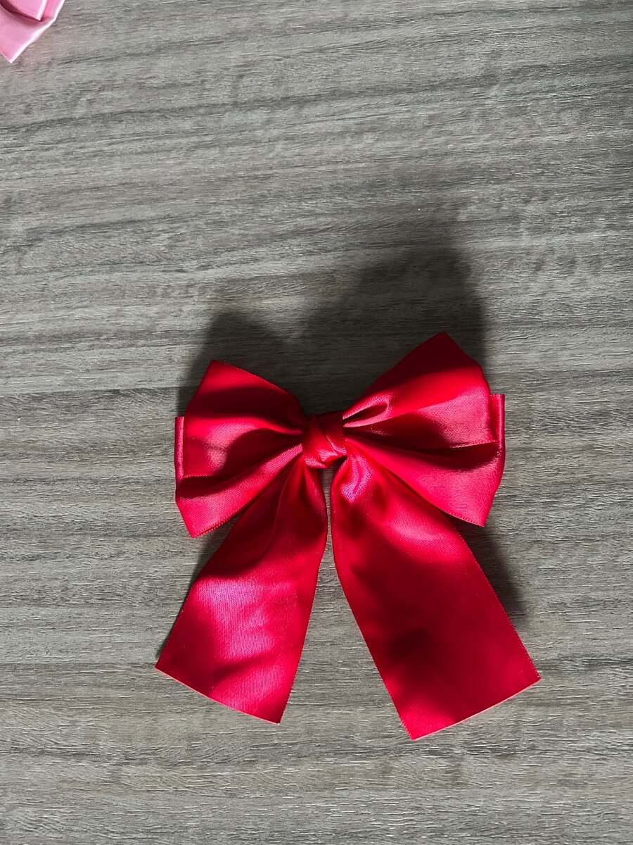 Noeud Papillon en Satin Rouge