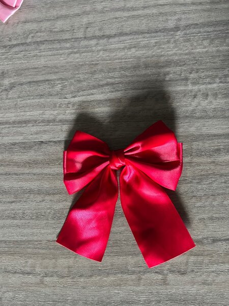 Noeud Papillon en Satin Rouge