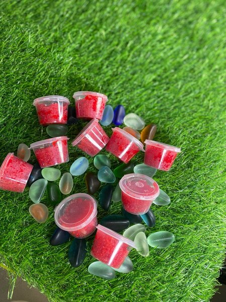 Gommage lèvres roses
