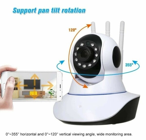 Caméra de Surveillance Wi-Fi Panoramique