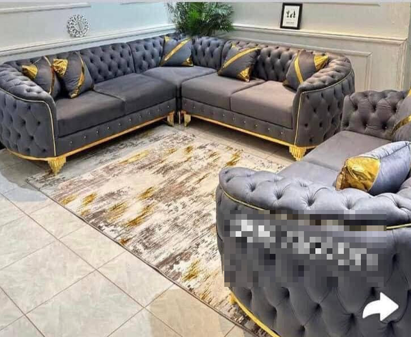 The grey sofa
