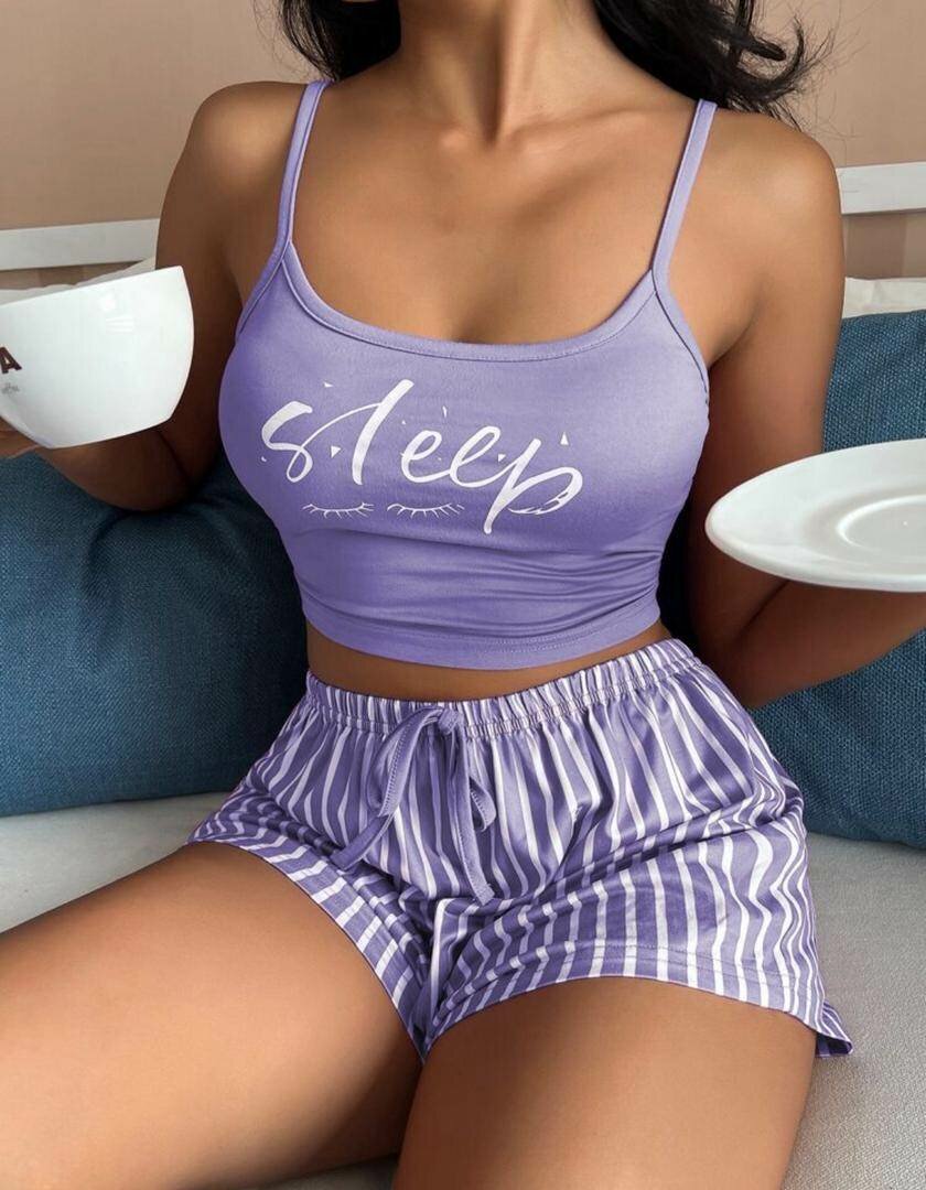 Pyjama court femme