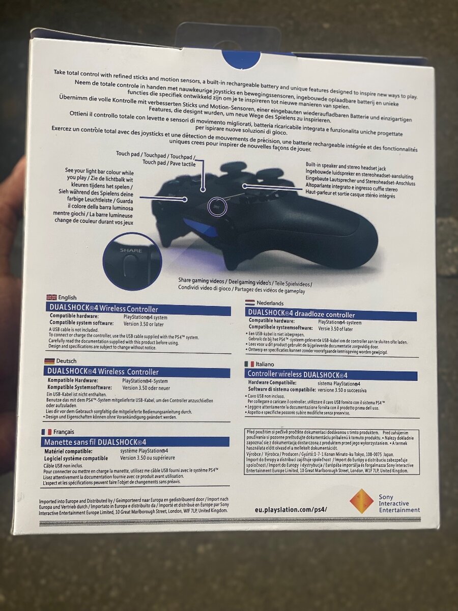 Manette Ps4 bleue